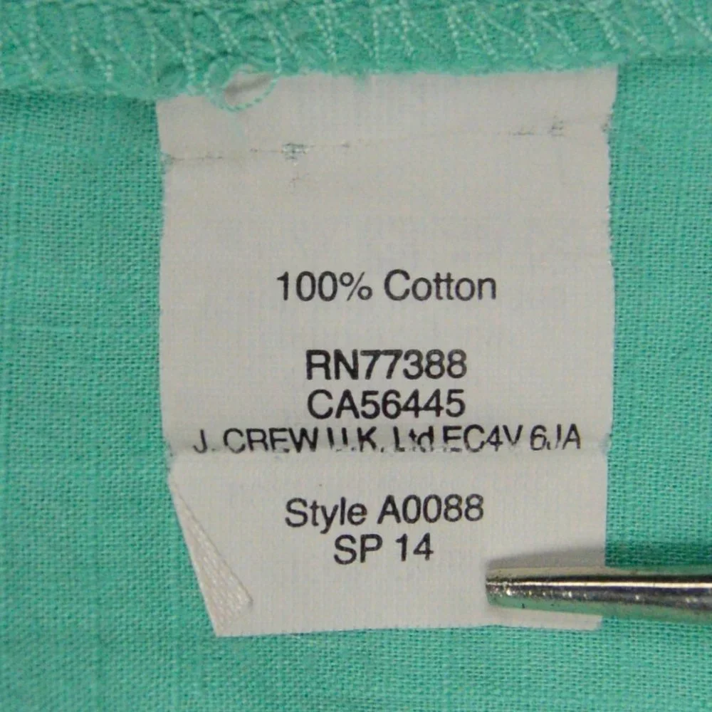 J. Crew Factory Mint Green Button Down Tank Top - Picture 5 of 7